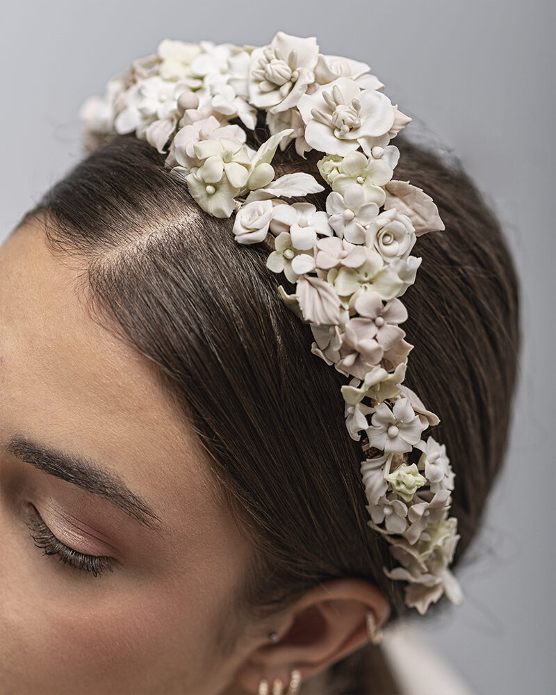 Tiara de novia Amarenta - Ana Vinaixa - Imagen 2