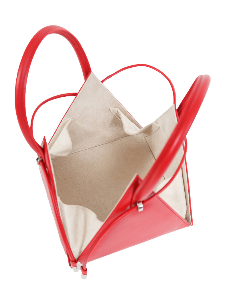 Lia Red Handbag - Imagen 4